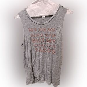 Gray Muscle Taco Tank